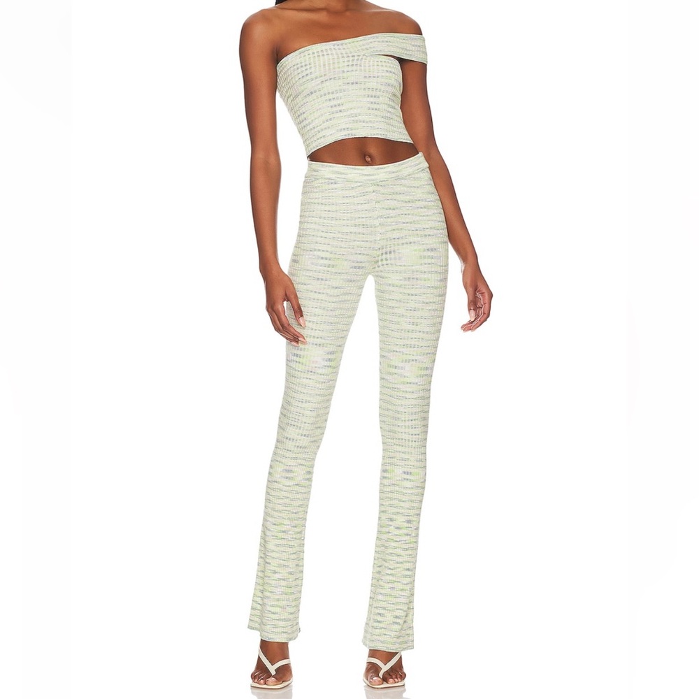 Lovers & Friends Green Knit Co ord set